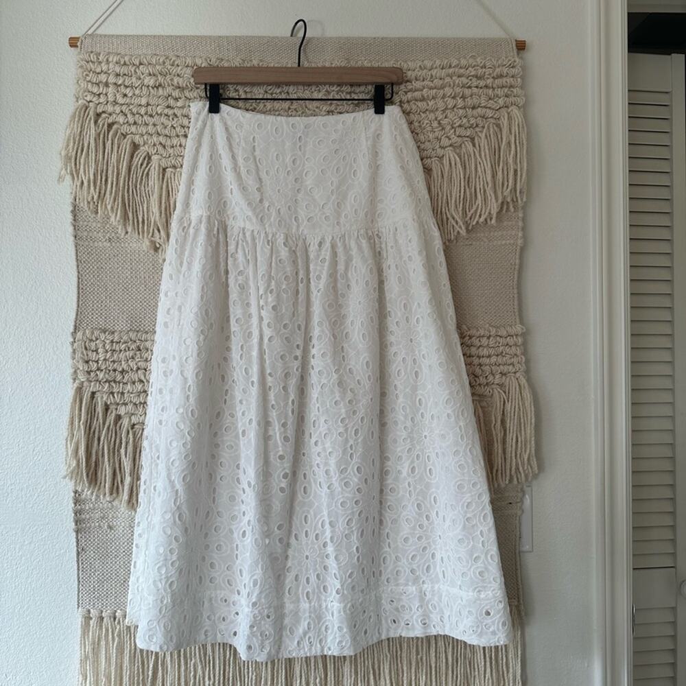 Karina Grimaldi Devi Eyelet Skirt